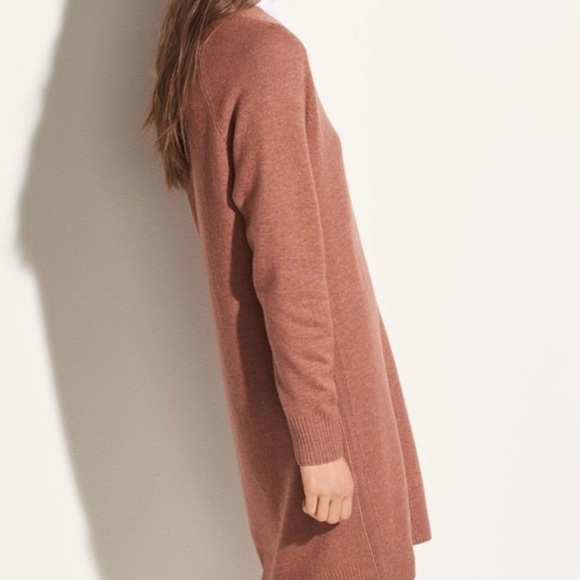 Vince Vince V Neck Cashmere Wool Sweater Dress - Picture 3 of 14